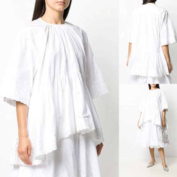 Simone Rocha Tops - Simone Rocha Embroidered-Trim Cotton Blouse NWT 0